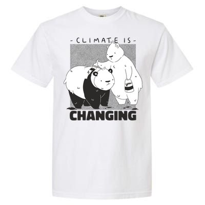 Climate Is Changing Polar Bear Garment-Dyed Heavyweight T-Shirt