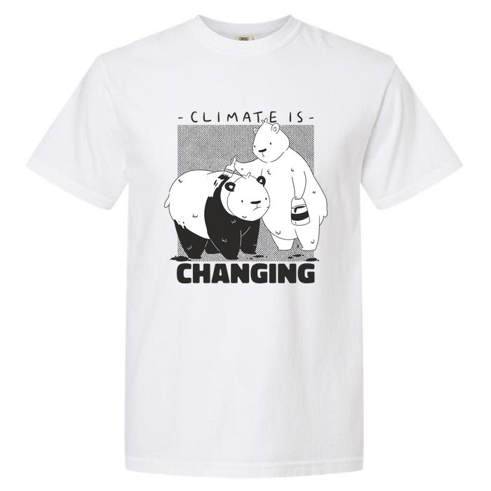 Climate Is Changing Polar Bear Garment-Dyed Heavyweight T-Shirt