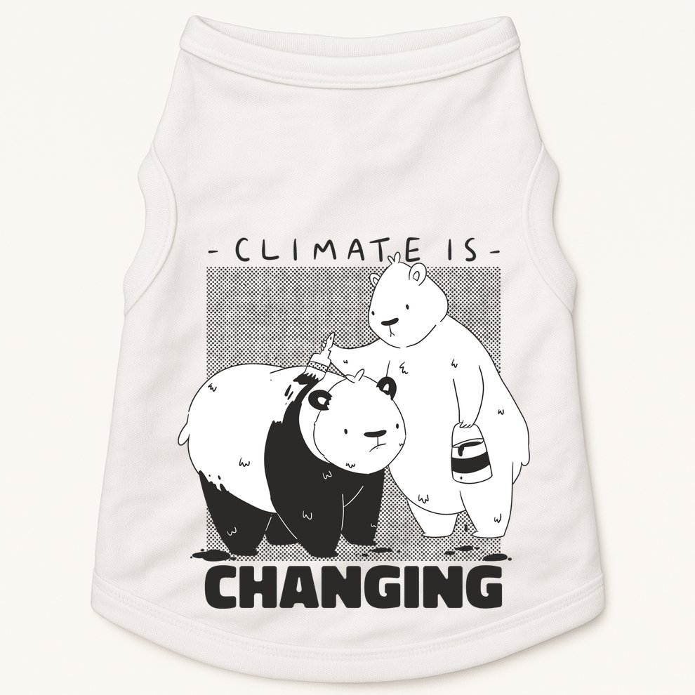 Climate Is Changing Polar Bear Doggie Tank