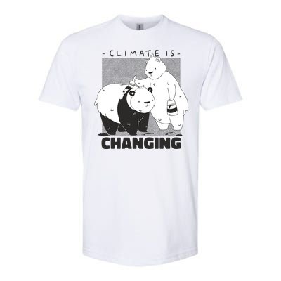 Climate Is Changing Polar Bear Softstyle CVC T-Shirt