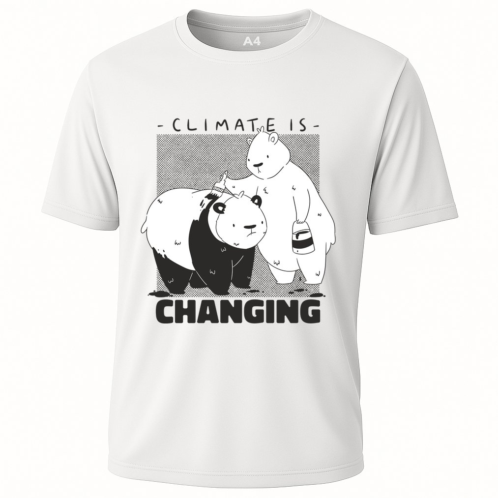 Climate Is Changing Polar Bear Cooling Performance Crew T-Shirt