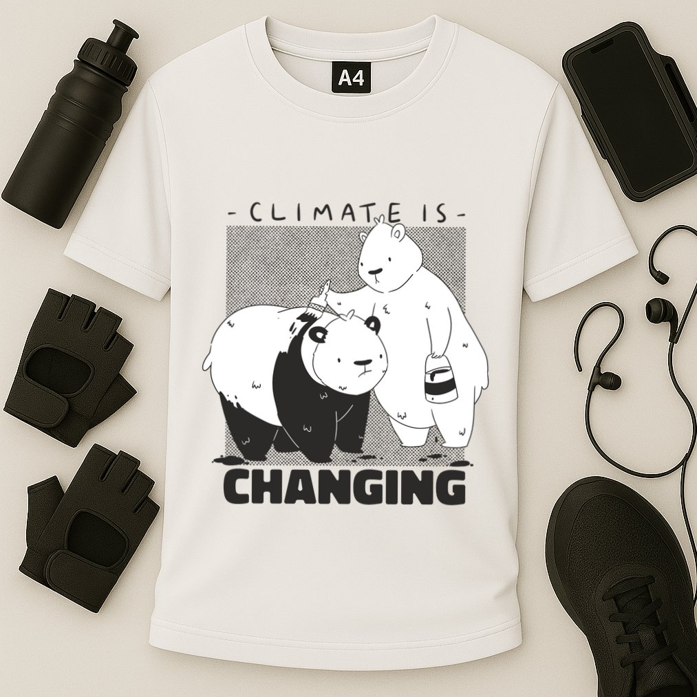 Climate Is Changing Polar Bear Cooling Performance Crew T-Shirt