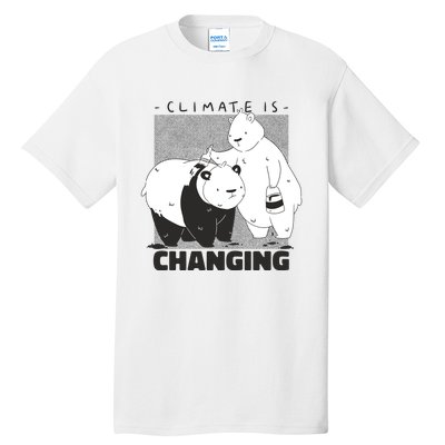 Climate Is Changing Polar Bear Tall T-Shirt