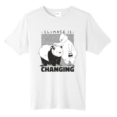 Climate Is Changing Polar Bear Tall Fusion ChromaSoft Performance T-Shirt