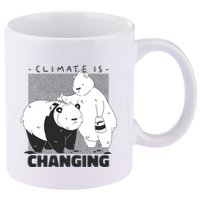 Climate Is Changing Polar Bear 11oz C Handle Ceramic Mug