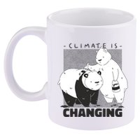 Climate Is Changing Polar Bear 11oz C Handle Ceramic Mug