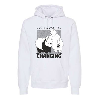 Climate Is Changing Polar Bear Premium Hoodie