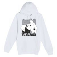 Climate Is Changing Polar Bear Premium Pullover Hoodie