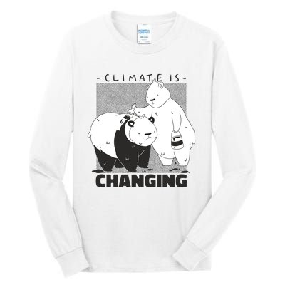 Climate Is Changing Polar Bear Tall Long Sleeve T-Shirt