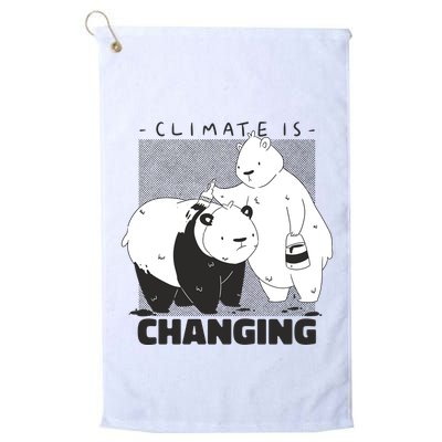 Climate Is Changing Polar Bear Golf Towel