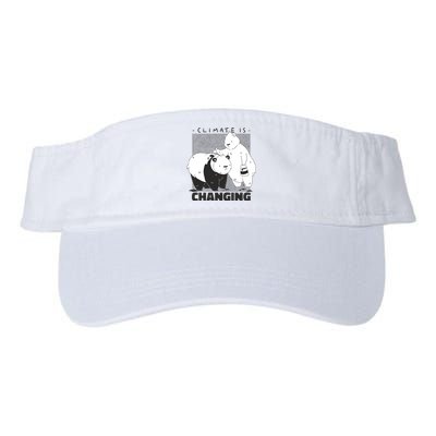 Climate Is Changing Polar Bear Valucap Bio-Washed Visor