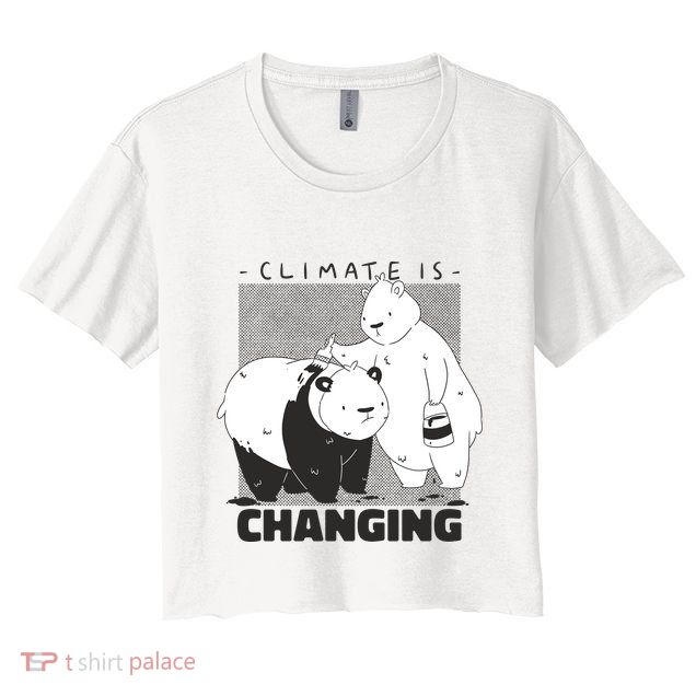 Climate Is Changing Polar Bear Crop Top