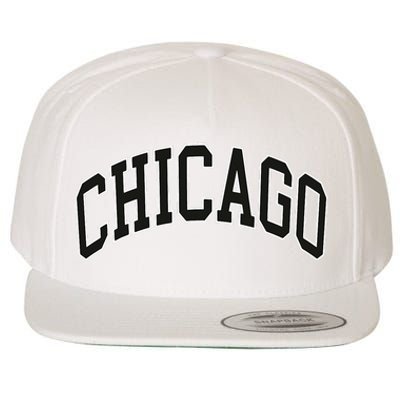 Chicago Illinois Wool Snapback Cap