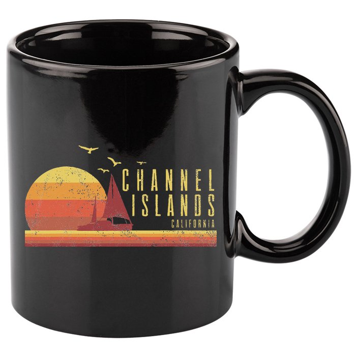 Channel Island California 11oz C Handle Ceramic Mug