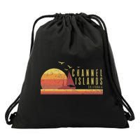 Channel Island California Drawstring Bag
