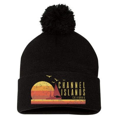 Channel Island California Pom Pom 12in Knit Beanie