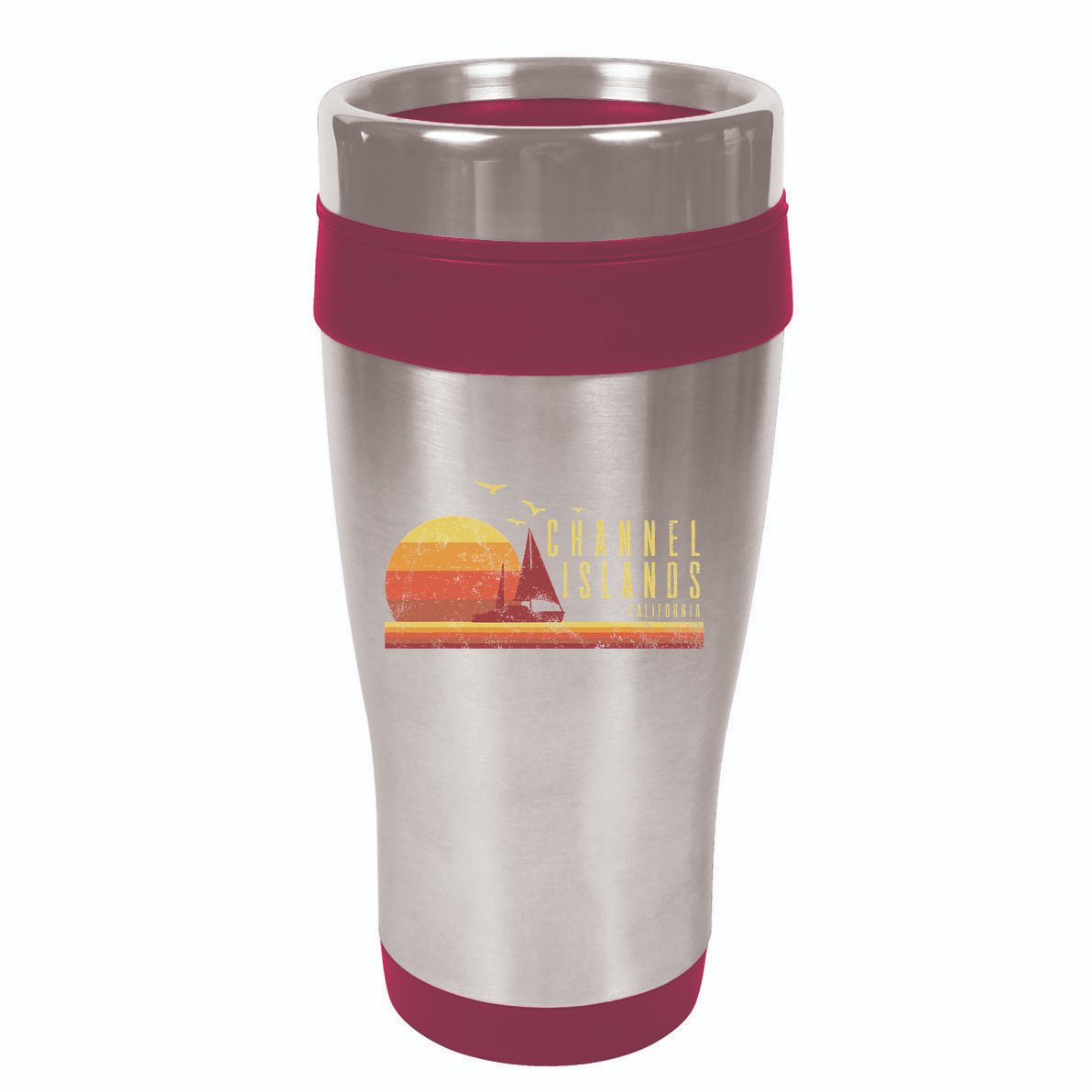 Channel Island California 16oz Travel Tumbler