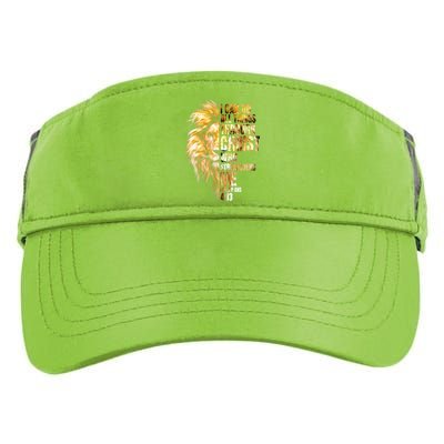 Christian I Can Do All Things Through Christ Lion Faith Adult Drive Performance Visor