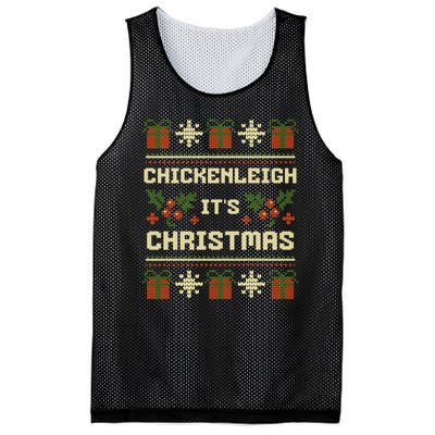 Chickenleigh ItS Christmas Funny Xmas Mesh Reversible Basketball Jersey Tank