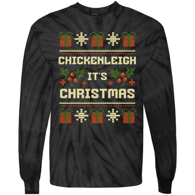 Chickenleigh ItS Christmas Funny Xmas Tie-Dye Long Sleeve Shirt