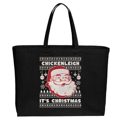 Chickenleigh ItS Christmas Funny Xmas Cotton Canvas Jumbo Tote