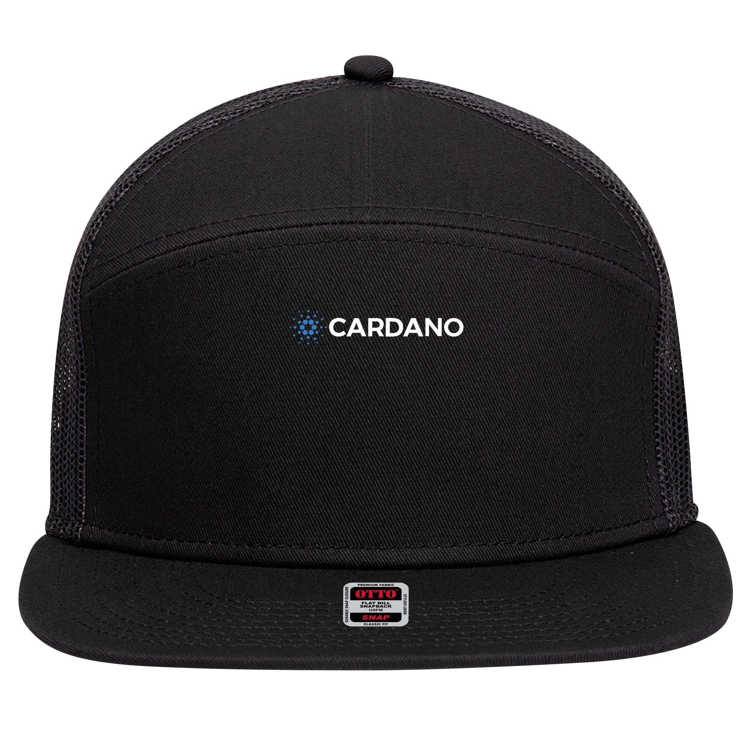 Club Inc. Cardano Ada 7 Panel Mesh Trucker Snapback Hat
