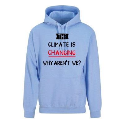 Climate Is Changing Gift Unisex Surf Hoodie