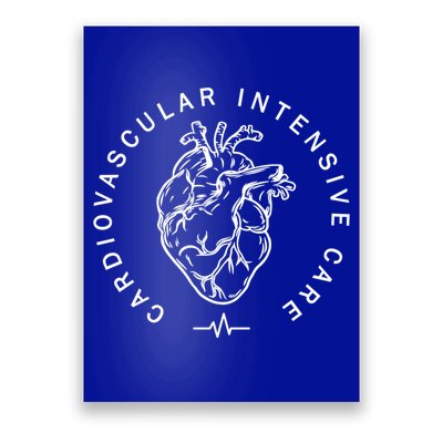 Cardiovascular Intensive Care Heart Cardiac Icu Cvicu Nurse Gift Poster