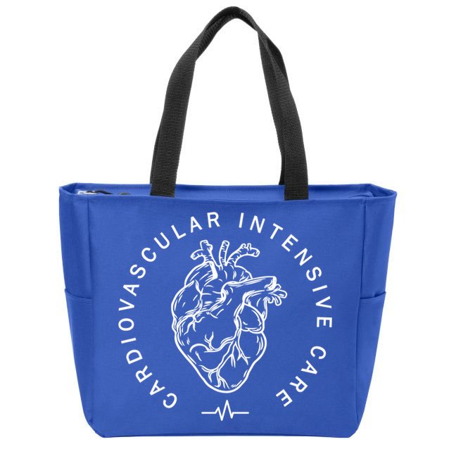 Cardiovascular Intensive Care Heart Cardiac Icu Cvicu Nurse Gift Zip Tote Bag
