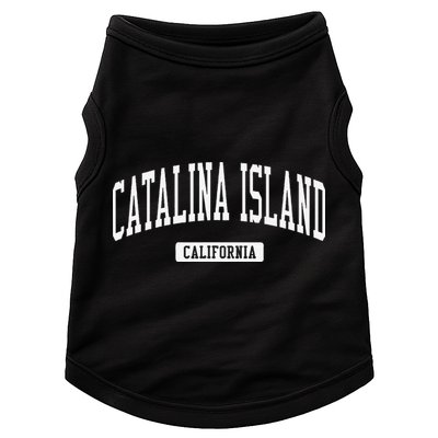 Catalina Island California Ca Vintage Athletic Sports Doggie Tank