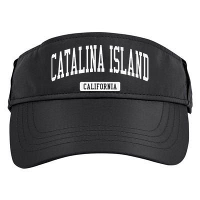 Catalina Island California Ca Vintage Athletic Sports Adult Drive Performance Visor
