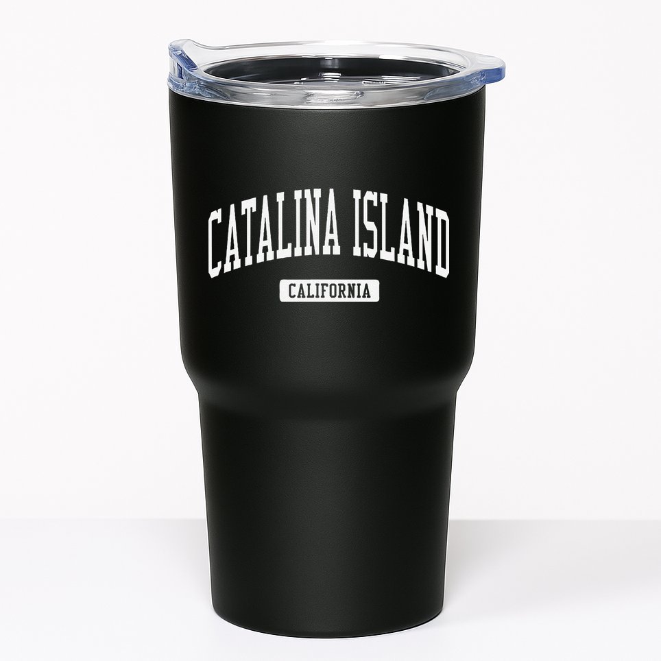 Catalina Island California Ca Vintage Athletic Sports Tumbler