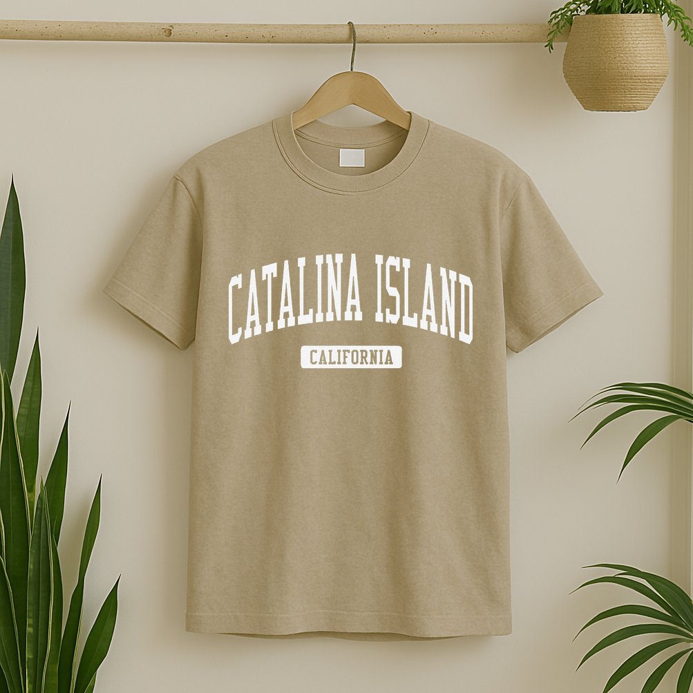 Catalina Island California Ca Vintage Athletic Sports T-Shirt