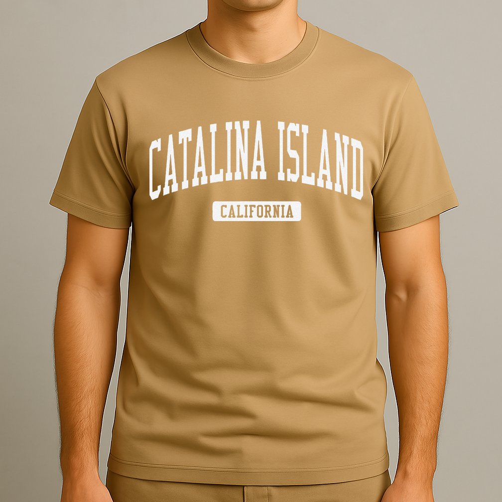 Catalina Island California Ca Vintage Athletic Sports T-Shirt