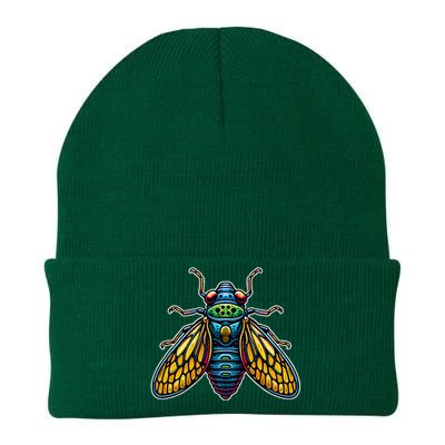 Cicadas Invasion Cool Designs 2024 Cicada Brood Xiii Insect Knit Cap Winter Beanie