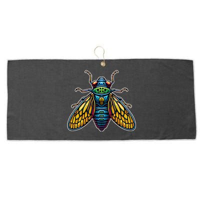 Cicadas Invasion Cool Designs 2024 Cicada Brood Xiii Insect Large Microfiber Waffle Golf Towel