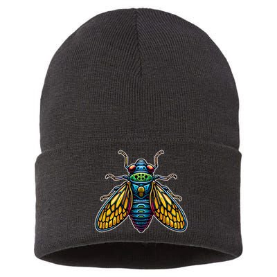 Cicadas Invasion Cool Designs 2024 Cicada Brood Xiii Insect Sustainable Knit Beanie