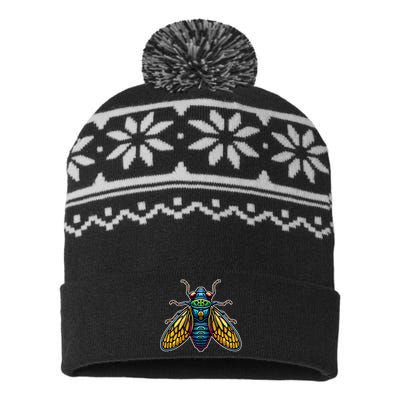 Cicadas Invasion Cool Designs 2024 Cicada Brood Xiii Insect USA-Made Snowflake Beanie