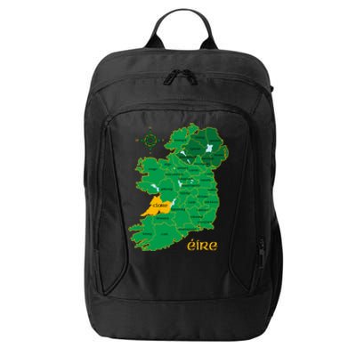 Clare Ireland County Map Eire Irish Travel Funny Gift City Backpack