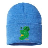 Clare Ireland County Map Eire Irish Travel Funny Gift Sustainable Knit Beanie