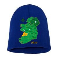 Clare Ireland County Map Eire Irish Travel Funny Gift Short Acrylic Beanie