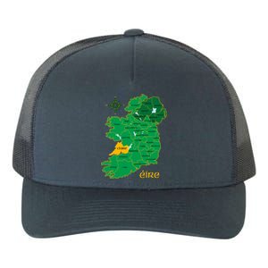 Clare Ireland County Map Eire Irish Travel Funny Gift Yupoong Adult 5-Panel Trucker Hat