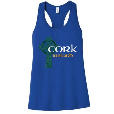 Cork Ireland County Celtic Gaelic Football And Hurling Great Gift Women's Racerback Tank