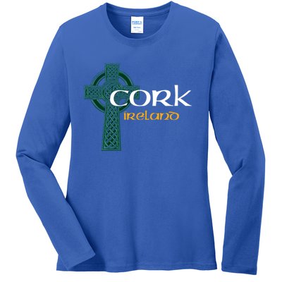 Cork Ireland County Celtic Gaelic Football And Hurling Great Gift Ladies Long Sleeve Shirt