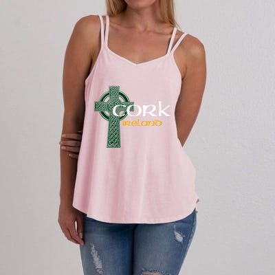 Cork Ireland County Celtic Gaelic Football And Hurling Great Gift Women's Strappy Tank