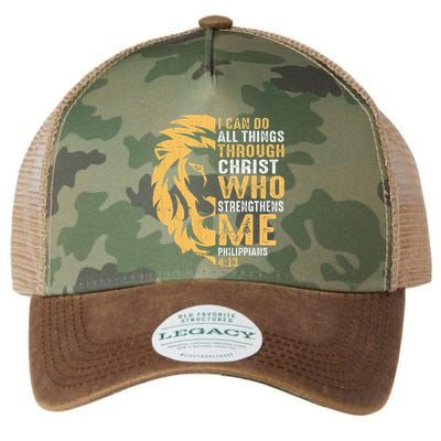 Christian I Can Do All Things Through Christ Lion Faith Legacy Tie Dye Trucker Hat