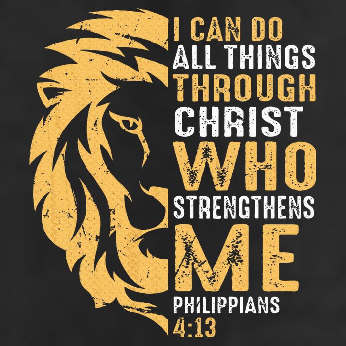 Christian I Can Do All Things Through Christ Lion Faith Adult Drive Performance Visor