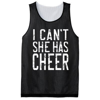 Cheerleading I Can't She Has Cheer Mom Dad Gifts Mesh Reversible Basketball Jersey Tank