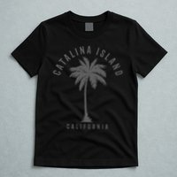Catalina Island California Palm Tree Pride Vintage T-Shirt