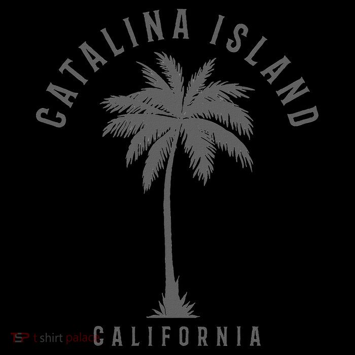 Catalina Island California Palm Tree Pride Vintage Tall T-Shirt